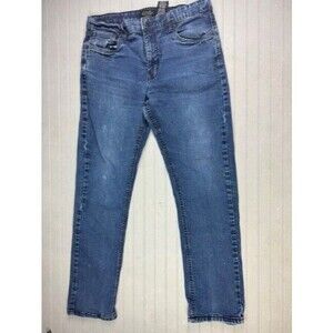 Urban Star Size 36x32 Mens Jeans Straight Med Wash Stretch (Actual Inseam 31)